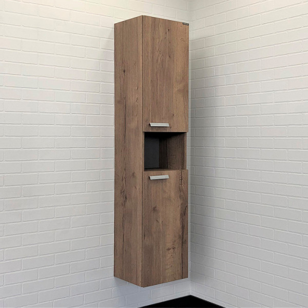Пенал подвесной Comforty Никосия 350x350x1600 дуб темный (00-00009554)