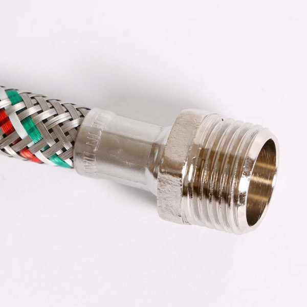 Подводка гибкая Uni-Fitt 300 мм 1/2" НВ DN 8 оплётка из нерж. стали (501S2003) Подводка гибкая Uni-Fitt 300 мм 1/2" НВ DN 8 оплётка из нерж. стали (501S2003)