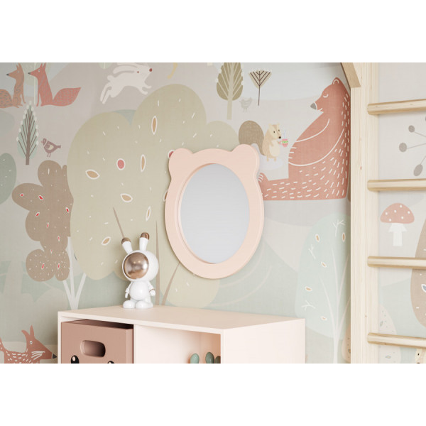 Зеркало Aquaton Каспер 480x34x489 розовый (1.A283.3.02C.R1E.0)