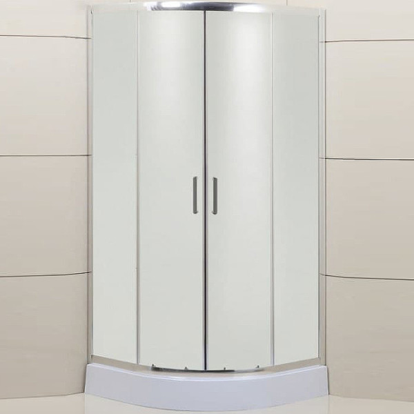 Душевой уголок BelBagno Uno-195 90x90x195 стекло рифленое, профиль хром (UNO-195-R-2-90-P-Cr)