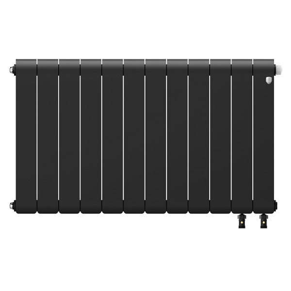 Радиатор биметаллический Royal Thermo Infinity 500 Noir Sable VR80 (12 секций) Чёрный (RTINNSVR8050012)