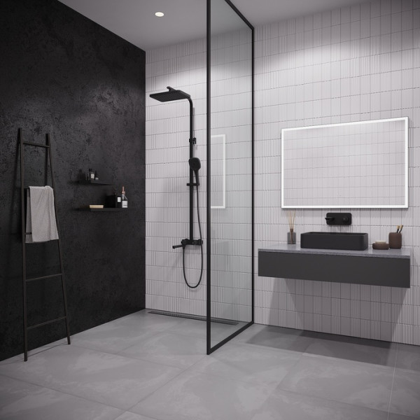 Душевая система Iddis Slide черная (SLIBLBTi06)