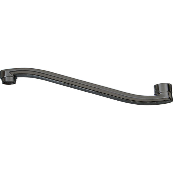 Излив Melodia для смесителя для ванны плоский S-образный с аэратором 25см (MKP20713P)