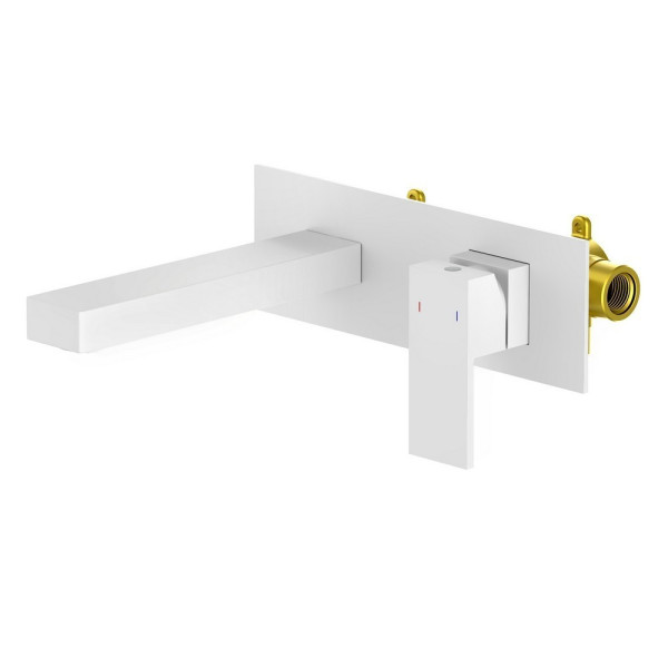 Смеситель для раковины Timo Selene встраиваемый белый матовый (2071/16SM)