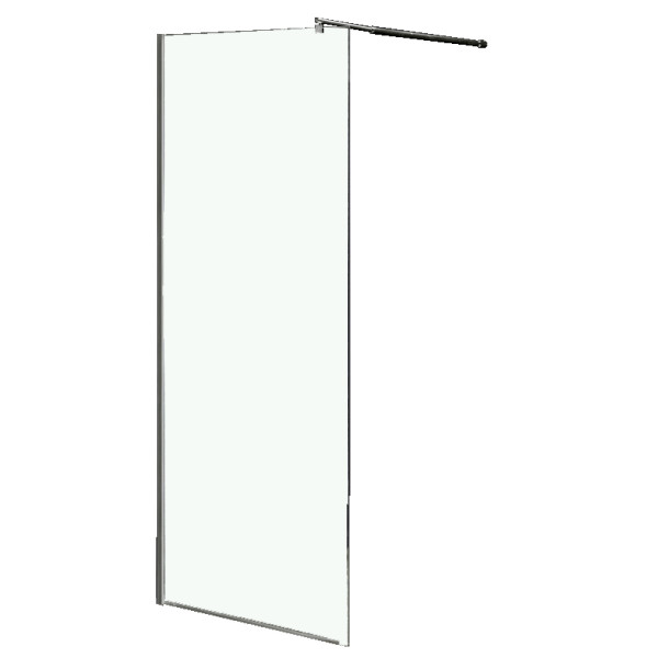 Душевое ограждение Loranto Sunway Walk-in 110х200 стекло прозрачное, профиль хром (CS-L1020 110)