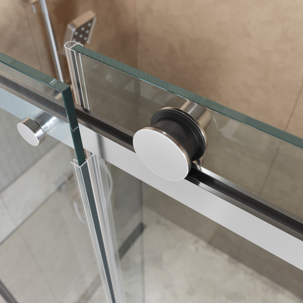 Душевой уголок BelBagno Soft Close-2 100x100x200 стекло прозрачное, профиль хром глянцевый (SOFT_CLOSE-2-A-1-100-C-Cr)