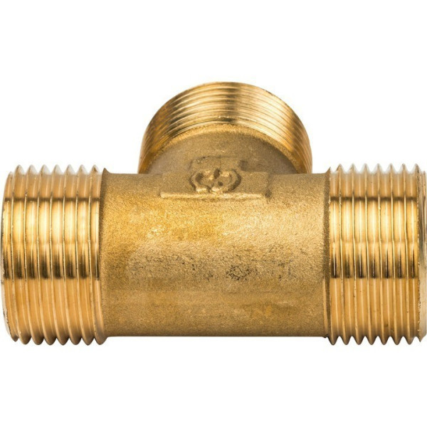 Тройник 3/4" ННН Stout (латунь) SFT-0017-343434 Тройник 3/4" ННН Stout (латунь) SFT-0017-343434