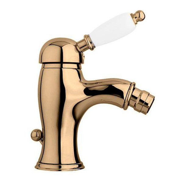 Смеситель для биде Cezares Elite бронзовый, ручка рычаг - белый (ELITE-BSM1-02-Bi) Смеситель для биде Cezares Elite бронзовый, ручка рычаг - белый (ELITE-BSM1-02-Bi)