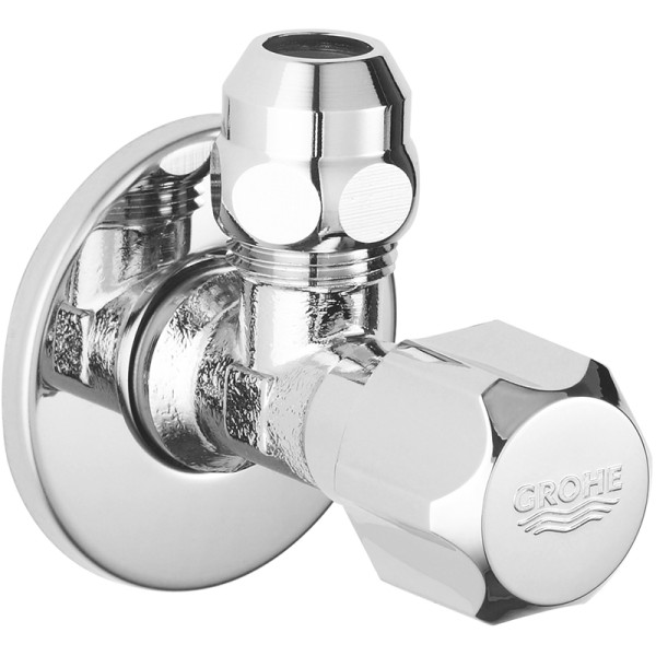 Вентиль угловой Grohe 1/2"-3/8" для подключения смесителей хром (2201700M) Вентиль угловой Grohe 1/2"-3/8" для подключения смесителей хром (2201700M)
