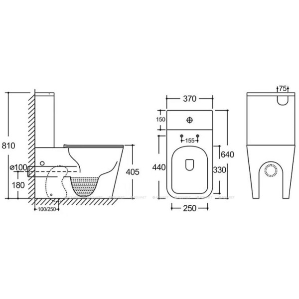 Бачок для унитаза Aquanet Tavr 3.0 C2 белый (367946)