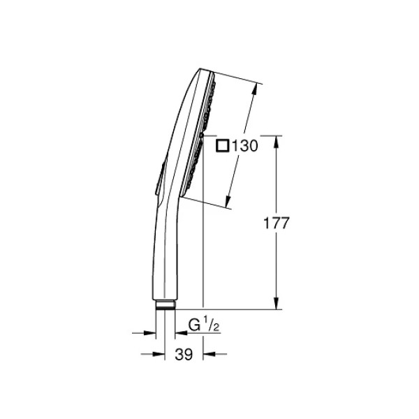 Душевая лейка Grohe Rainshower Smartactive (хром)