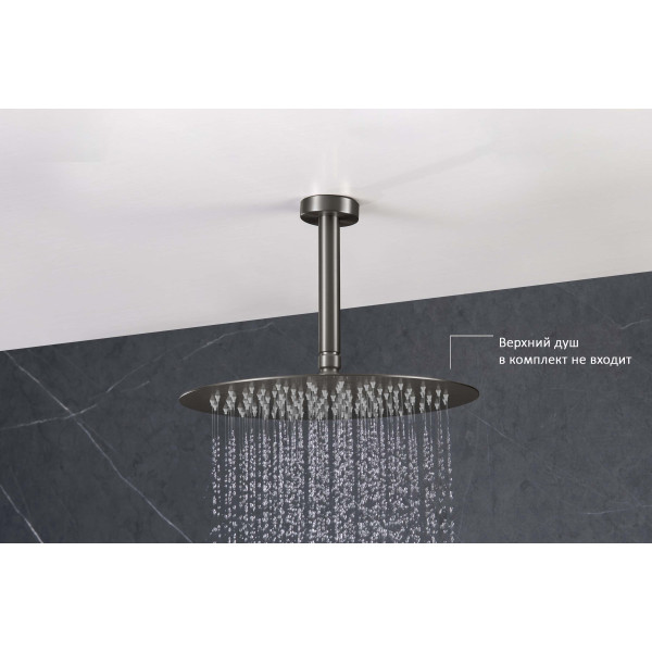 Держатель верхнего душа Aquatek потолочный 150 мм шлифованный черный хром (AQ2171BGM) Держатель верхнего душа Aquatek потолочный 150 мм шлифованный черный хром (AQ2171BGM)