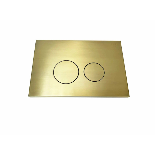 Клавиша смывная Vieir двойной смыв, латунный матовый, металл (VRQ78-1D) Клавиша смывная Vieir двойной смыв, латунный матовый, металл (VRQ78-1D)