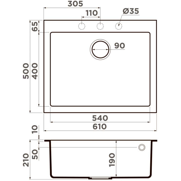 Мойки врезные Omoikiri Bosen 61-ES 50x61 tetogranit/espresso (4997211) Мойки врезные Omoikiri Bosen 61-ES 50x61 tetogranit/espresso (4997211)
