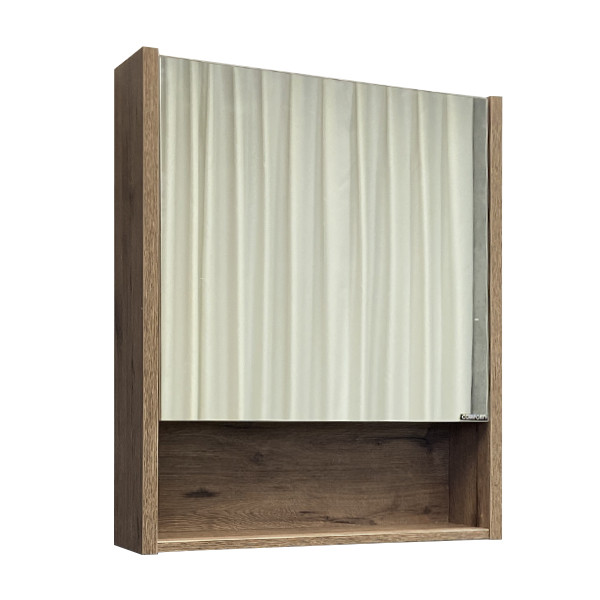 Шкаф зеркальный Comforty Турин 595x700x140 дуб бежевый матовый (00-00001295)