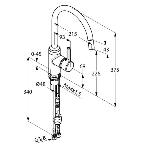 Смеситель для кухни Kludi Bingo Star (428510578) Смеситель для кухни Kludi Bingo Star (428510578)