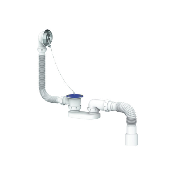 Сифон для ванны и глубокого поддона с пробкой на цепочке Unicorn (S12) Сифон для ванны и глубокого поддона с пробкой на цепочке Unicorn (S12)