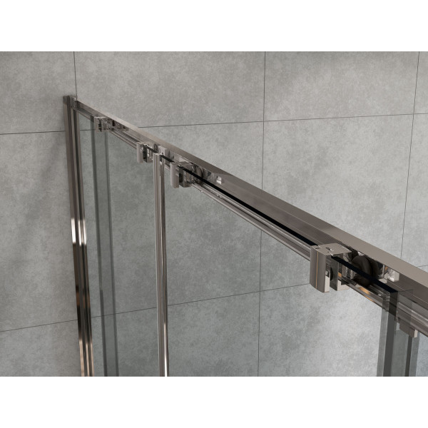 Душевая дверь Vincea Garda VDS-1G2 1700х1900 стекло шиншилла, профиль хром (VDS-1G2170CH)