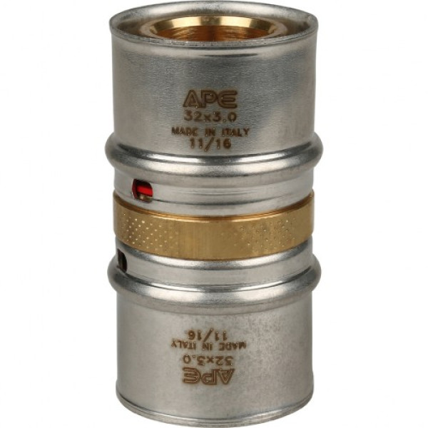 Соединение прямое 32*32 Stout (пресс, латунь) SFP-0003-003232 Соединение прямое 32*32 Stout (пресс, латунь) SFP-0003-003232