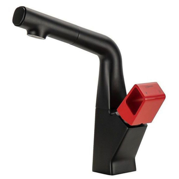 Смеситель для кухни Lemark Soul черный/красный (LM6008BR) Смеситель для кухни Lemark Soul черный/красный (LM6008BR)
