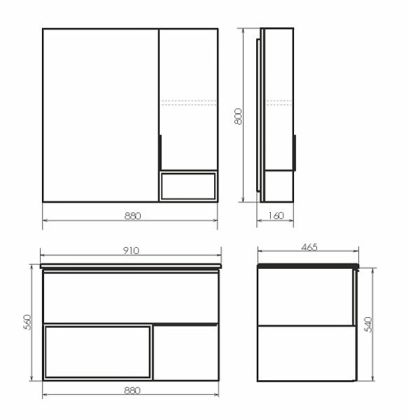 Шкаф зеркальный Comforty Франкфурт 900x160x800 дуб светлый (00-00006504) Шкаф зеркальный Comforty Франкфурт 900x160x800 дуб светлый (00-00006504)