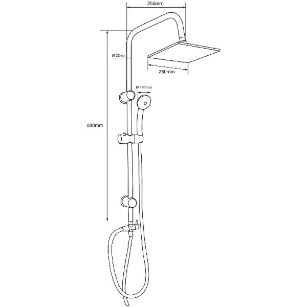 Душевой гарнитур Aquanet Passion S (AF300-70-S-B) Душевой гарнитур Aquanet Passion S (AF300-70-S-B)