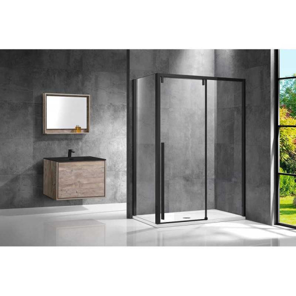 Душевой уголок Vincea Lugano VSR-1L-1 1300х900х1950 стекло прозрачное, профиль черный (VSR-1L9013CLB-1) Душевой уголок Vincea Lugano VSR-1L-1 1300х900х1950 стекло прозрачное, профиль черный (VSR-1L9013CLB-1)