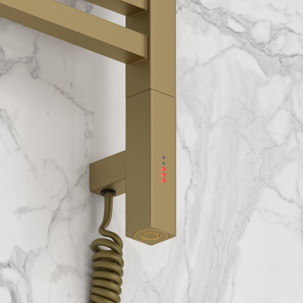 Полотенцесушитель электрический Сунержа Модус 3.1 600x500 МЭМ провод справа матовое золото (032-5901-6050)