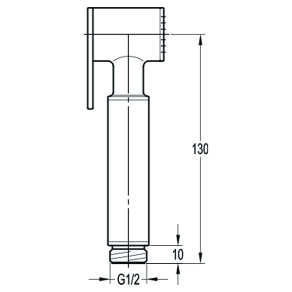 Лейка гигиеническая Swedbe Terracotta терракота (темная бронза) (2568)