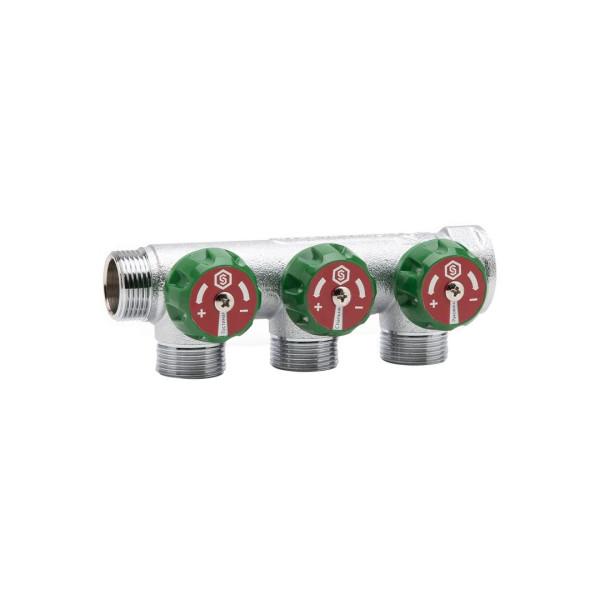 Коллектор 3 отвода регулируемый 1"x1/2"(16) Stout (хром) (SMB-6850-011203) Коллектор 3 отвода регулируемый 1"x1/2"(16) Stout (хром) (SMB-6850-011203)