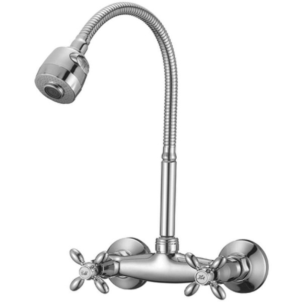 Смеситель для кухни Dlin с гибким изливом хром (D142808-T)