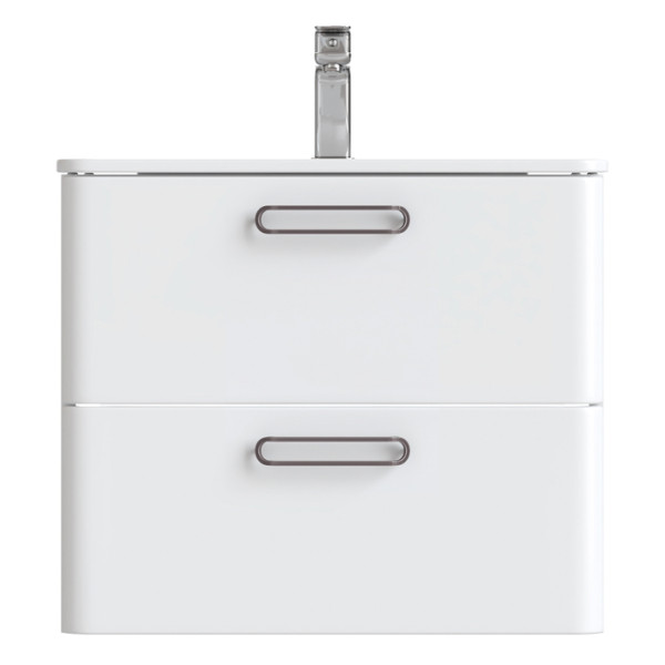 Тумба подвесная Iddis Brick 60 с раковиной, белая (BRI60W0i95K)