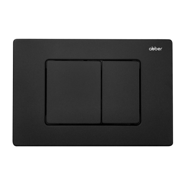 Комплект инсталляция с унитазом Abber Rechteck с клавишей черная (AC1201-AC0105-AC0120MB)