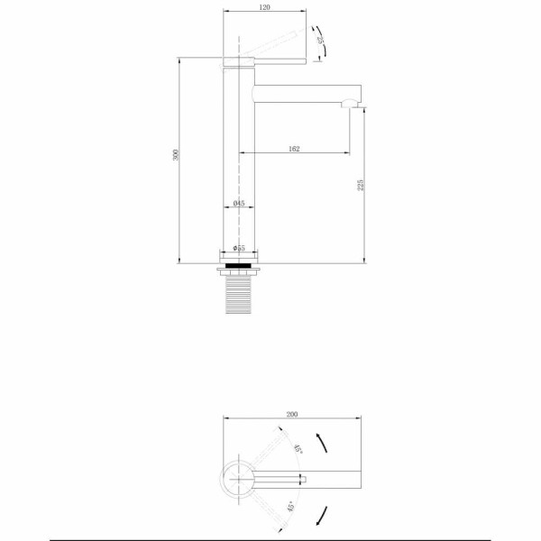 Смеситель для раковины Abber Emotion черный матовый (AF8811B) Смеситель для раковины Abber Emotion черный матовый (AF8811B)