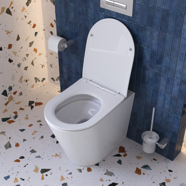 Унитаз приставной BelBagno Притяжение безободковый с сиденьем soft close белый (BB1003CB-TOR/SC) Унитаз приставной BelBagno Притяжение безободковый с сиденьем soft close белый (BB1003CB-TOR/SC)