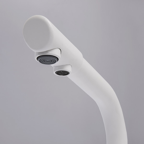 Смеситель для кухни WasserKRAFT с переключателем на фильтр, белый (A8357)