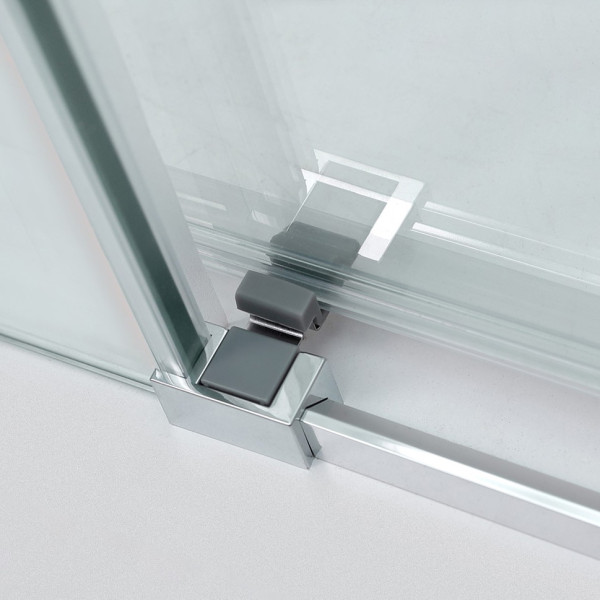 Душевой уголок Cezares Duet Soft-M 110x80x195 стекло прозрачное, профиль хром (DUET SOFT-M-AH-1-110/80-C-Cr)