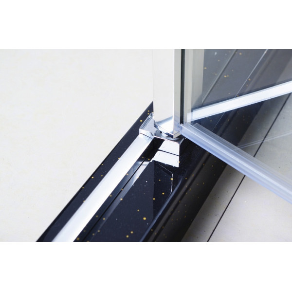 Шторка душевая на ванну BandHours EKO 120 120х140 стекло прозрачное, профиль хром