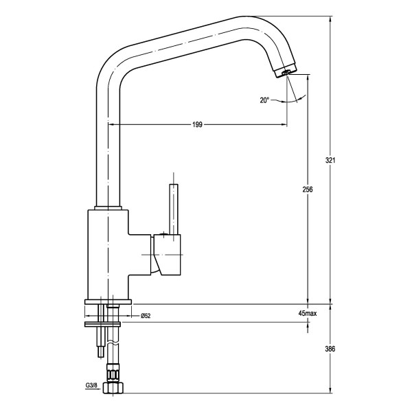 Смеситель для кухни Swedbe Selene (7140) Смеситель для кухни Swedbe Selene (7140)