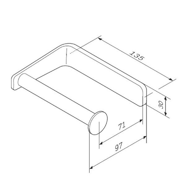 Держатель для туалетной бумаги AM.PM Inspire 2.0 (A50A34100)