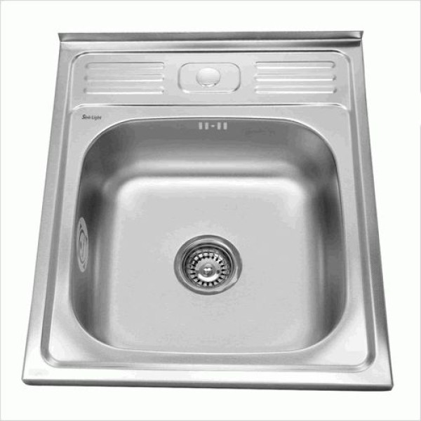 Мойка накладная Sinklight 50x60 0.6/16 вып. хром глянцевый (00-00000760)