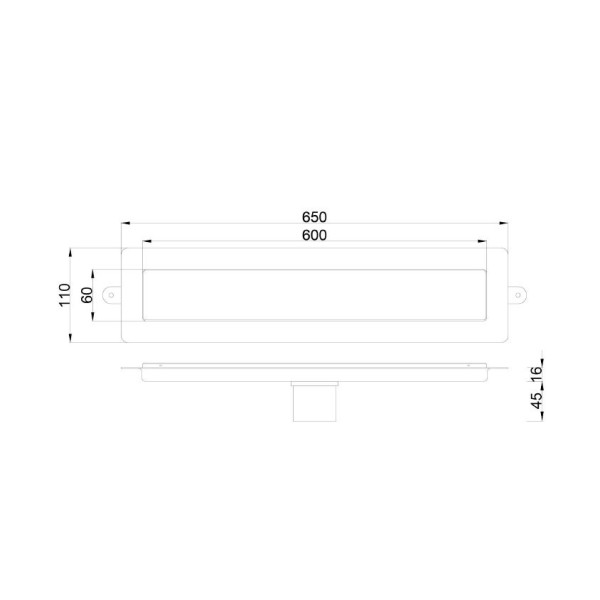 Лоток душевой Boheme Premium Linear 600 мм (нерж.ст., черный) (982-60-B) Лоток душевой Boheme Premium Linear 600 мм (нерж.ст., черный) (982-60-B)