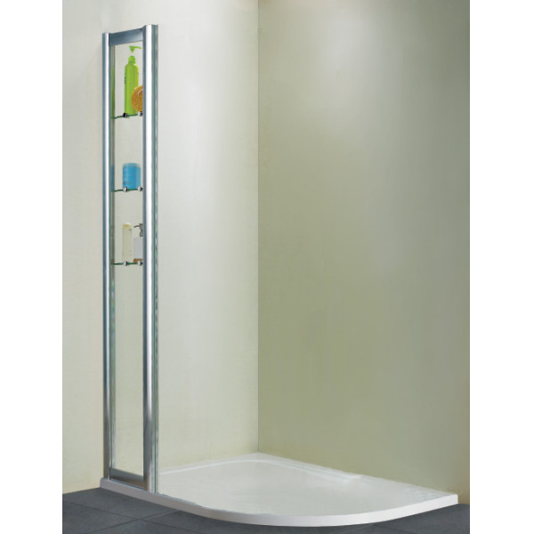 Душевая перегородка RGW Walk In Z-42 30х195 стекло прозрачное, с боковыми стеклянными полками 03064230-11