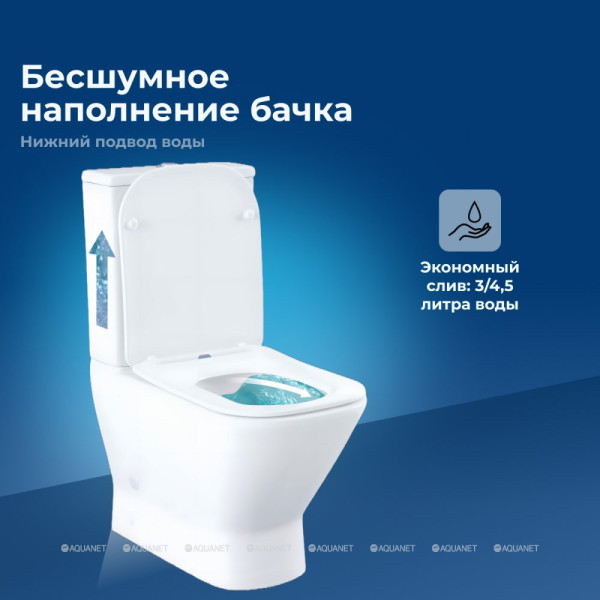 Чаша унитаза Aquanet FINE-C с сиденьем с soft-close белый (273786)