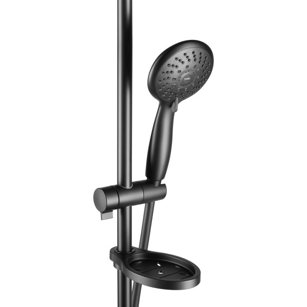 Душевой гарнитур Swedbe Hermes черный (5106B)