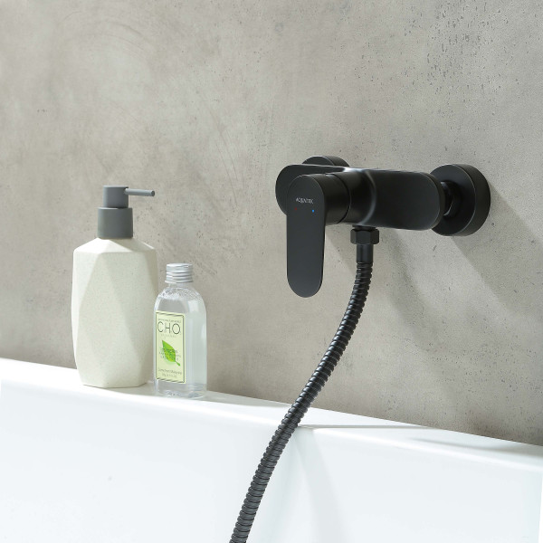 Смеситель для душа Aquatek Ника черный матовый (AQ1860MB) Смеситель для душа Aquatek Ника черный матовый (AQ1860MB)