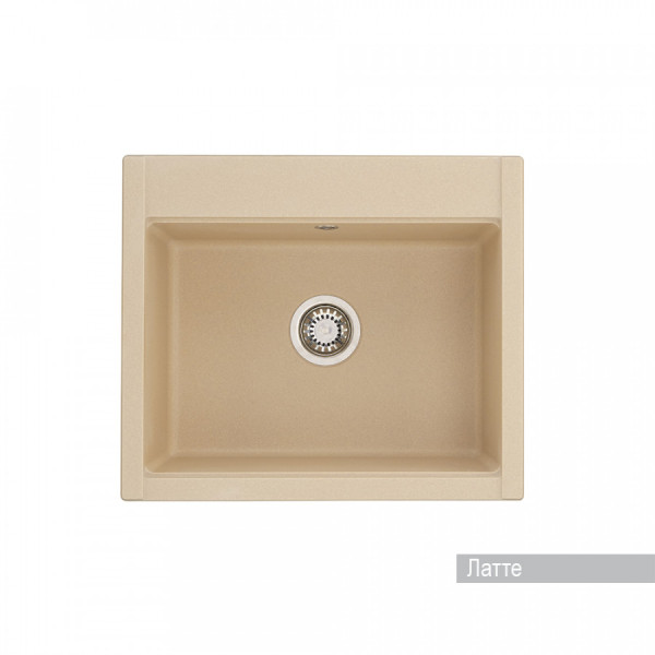 Мойка для кухни врезная Aquaton Делия 60 517x602x218 латте (1.A715.2.32L.D26.0)
