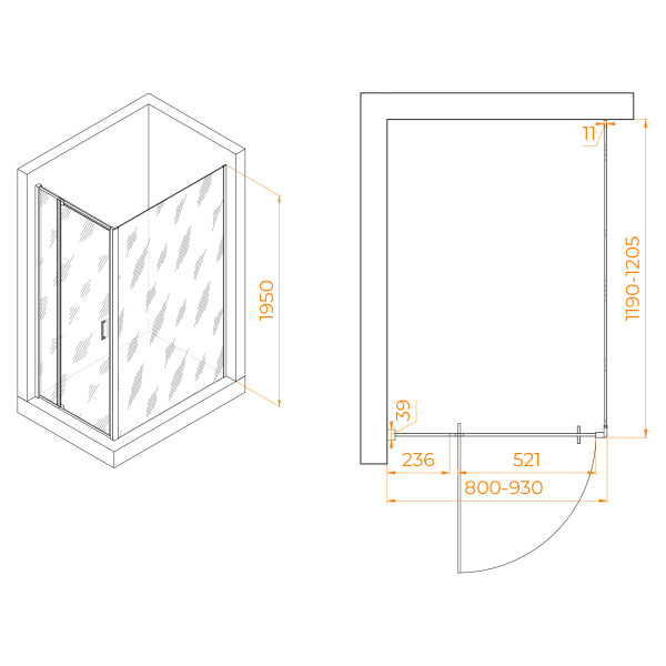 Душевой уголок RGW Passage 80x120 стекло прозрачное, профиль хром (350807882-11) Душевой уголок RGW Passage 80x120 стекло прозрачное, профиль хром (350807882-11)