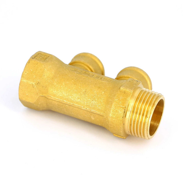 Коллектор "Tiemme" 2 отв. 1"*1/2"В (латунь) (1910061) Коллектор "Tiemme" 2 отв. 1"*1/2"В (латунь) (1910061)