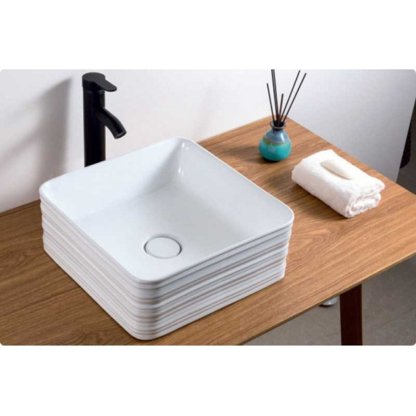 Раковина накладная BelBagno белая (BB1407) Раковина накладная BelBagno белая (BB1407)